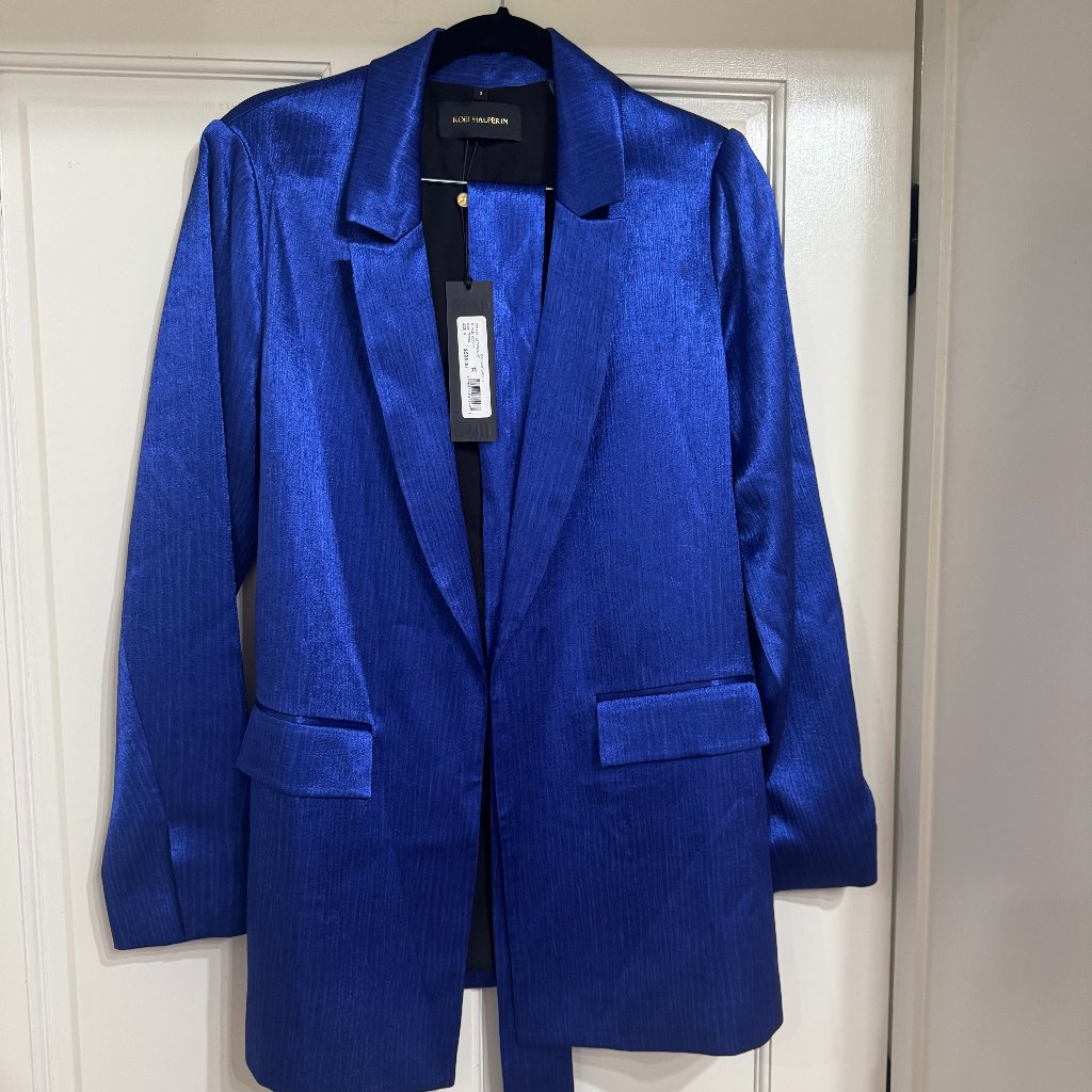 Sale New With Tags $595 Kobi Halperin Royal Bluejacket/Blazer With Sz S